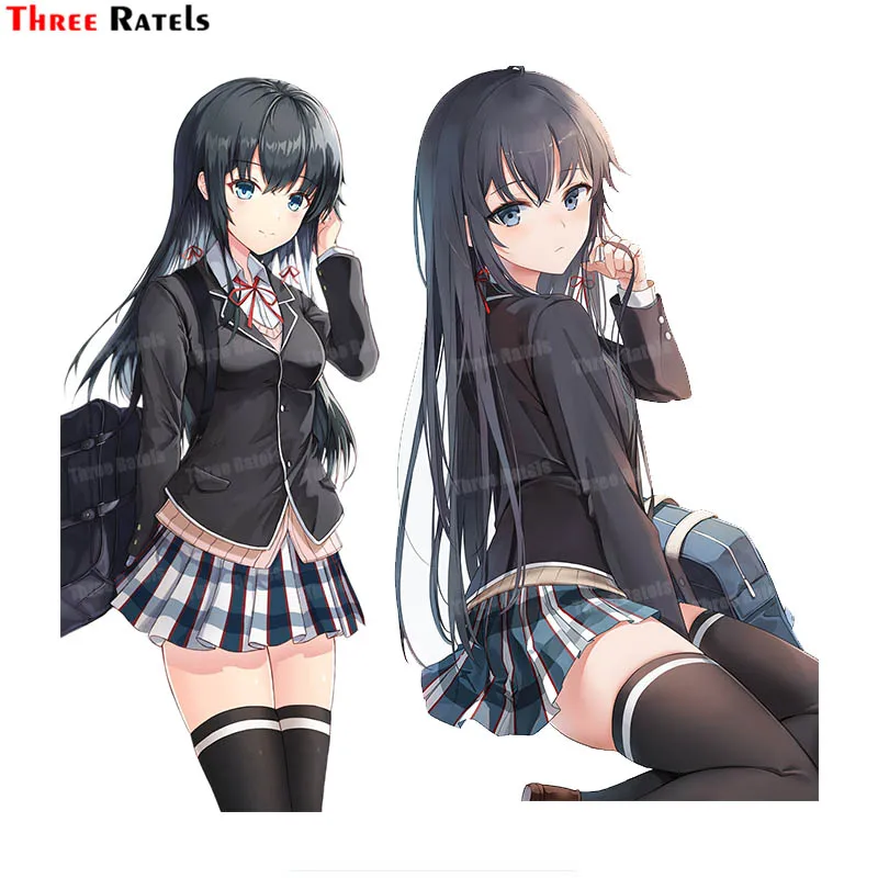 

Наклейка для автомобиля Three Ratels A52 Yukinoshita Yukino Yahari Ore No Seishun Lovecome Wa Machigatteiru