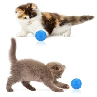 funny cat toy ball plastic cat interactive teasing toy creative kitten training exercise ball cats toys supplies random color