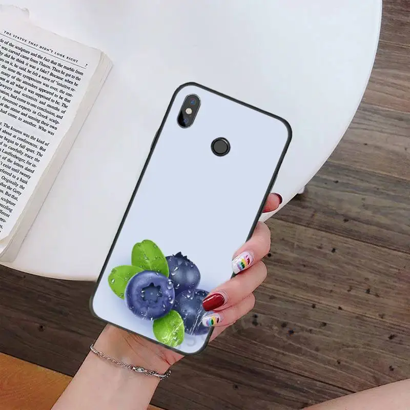 

Fruit design art blueberry beautiful Phone Case For Xiaomi Redmi note 4 4X 8T 9 9s 10 K20 K30 cc9 9t pro lite max accessories