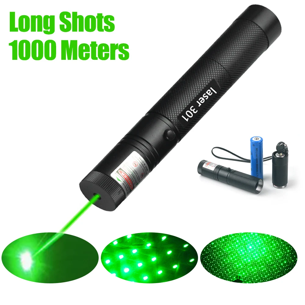 

301 532nm Professional Green Laser Pointer Pen High Power Glare Outdoor Flashlight Travel Indicator Hunting Laser Device