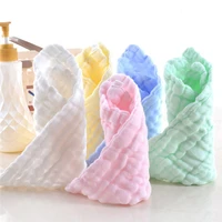 10pcslot 6 layers of baby feeding wipe towels cotton handkerchief baby face towel fold square towel newborn washing towl