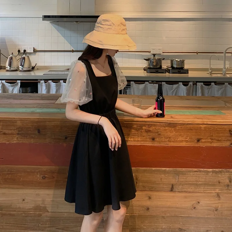 Корейская версия летняя женская одежда новинка 2020 платье большого размера и