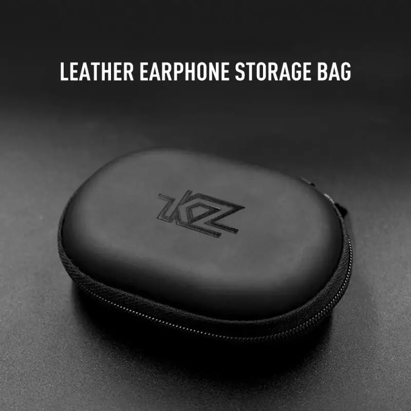 

Headphone Case Storage Bag PU Leather Portable Waterproof Headset Box Dustproof Resistant Earphone Protection Bag Accessories