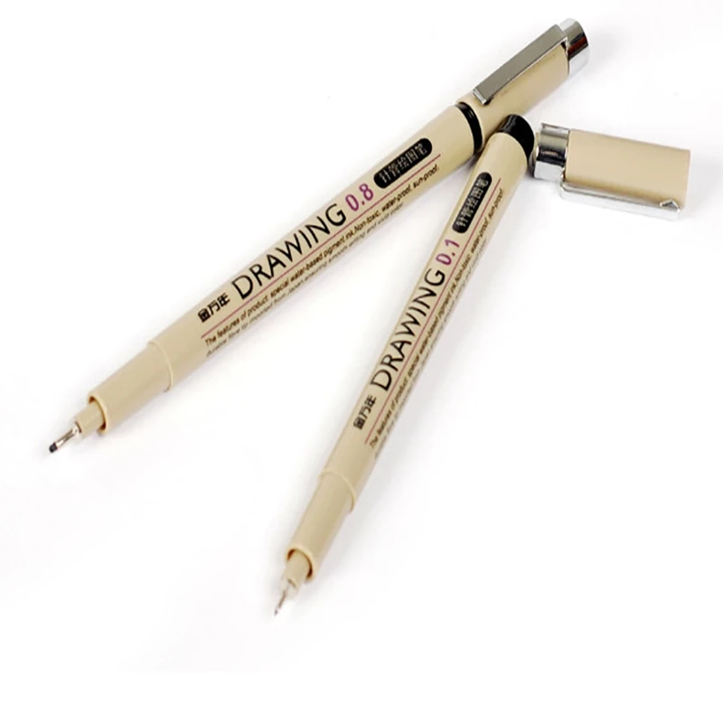 8 шт./компл. иглы пера дизайн эскиз ход ручка комических аниме Водонепроницаемый