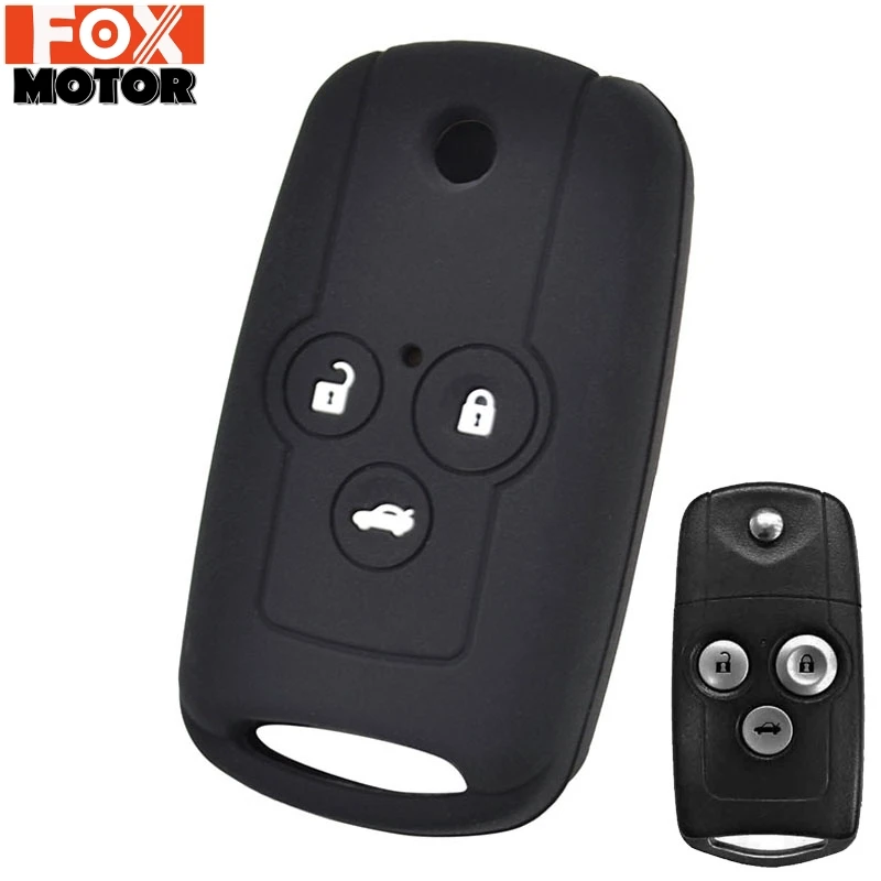 3 кнопки силиконовый Автомобильный Дистанционный брелок Оболочка Чехол для Honda