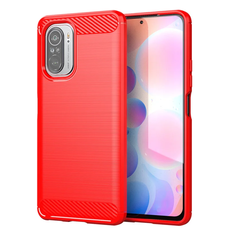 For Cover Xiaomi Mi 11i Case For Mi 11i Coque Back Silicone Soft Shockproof Carbon Fiber Bumper TPU Cover For Mi 11i Lite Fundas