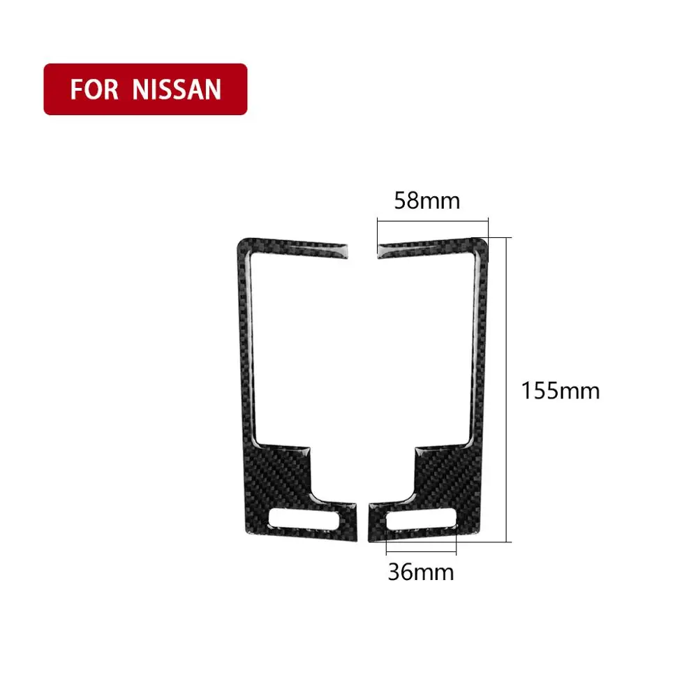 

Carbon Fiber Dash Both Side Air Outlet Frame Cover Air Vent Trim Modified Cover For Nissan 350Z Z33 2003-2009