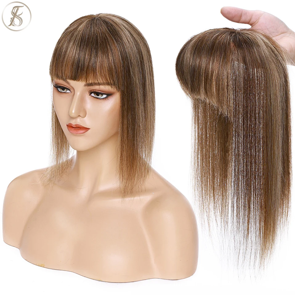 ESS-Pinzas para el pelo para mujer, 8,5x8,5 cm, pelo Natural, 100%, cabello humano, extensión de cabello