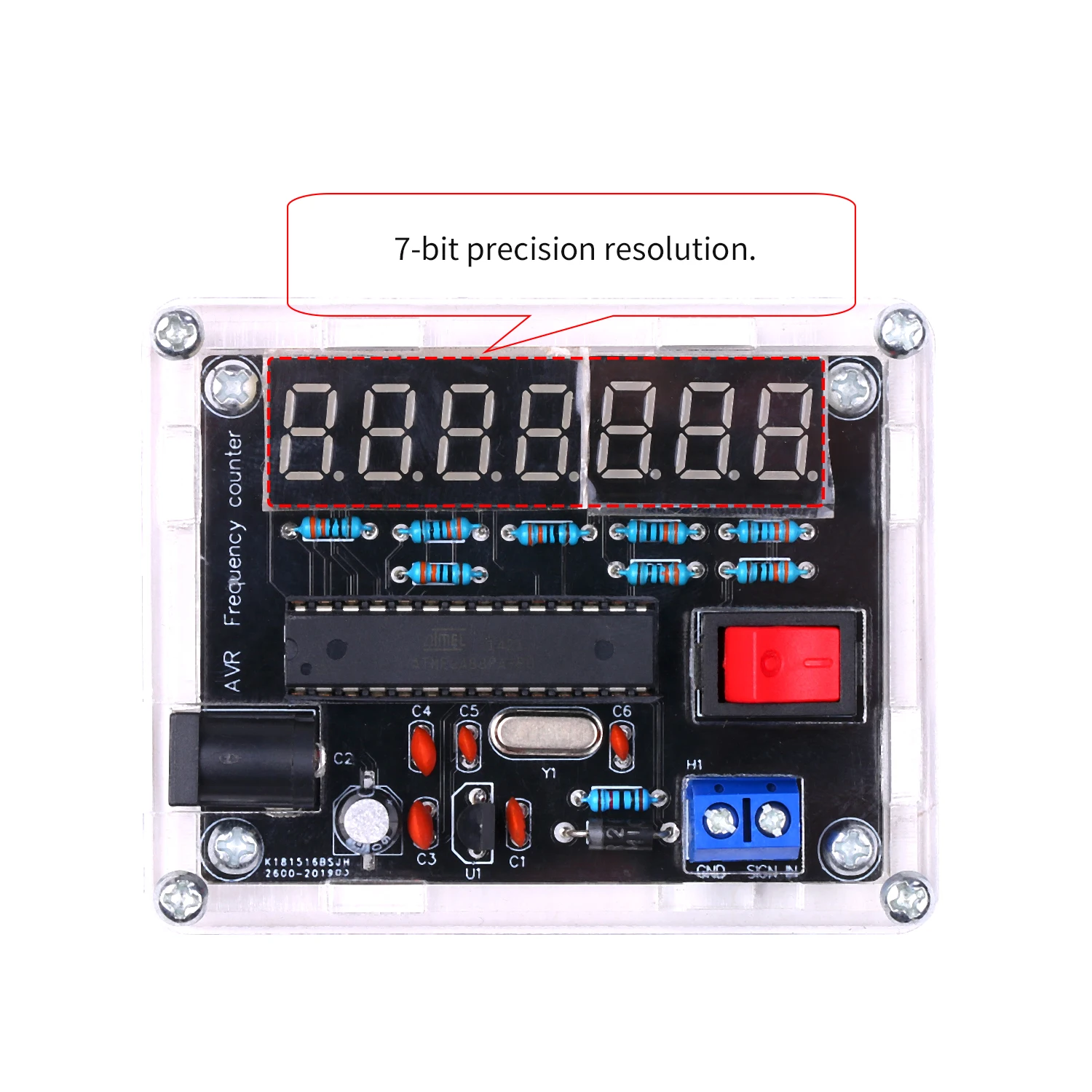 10 МГц Частотомер DIY Kit счетчик частоты AVR с оболочкой частотомер частота измерения