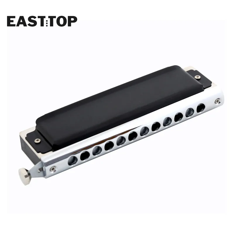 EASTTOP T1248K 12-отверстие 48 оттенков Хроматическая черная гармоника Клавиша C для