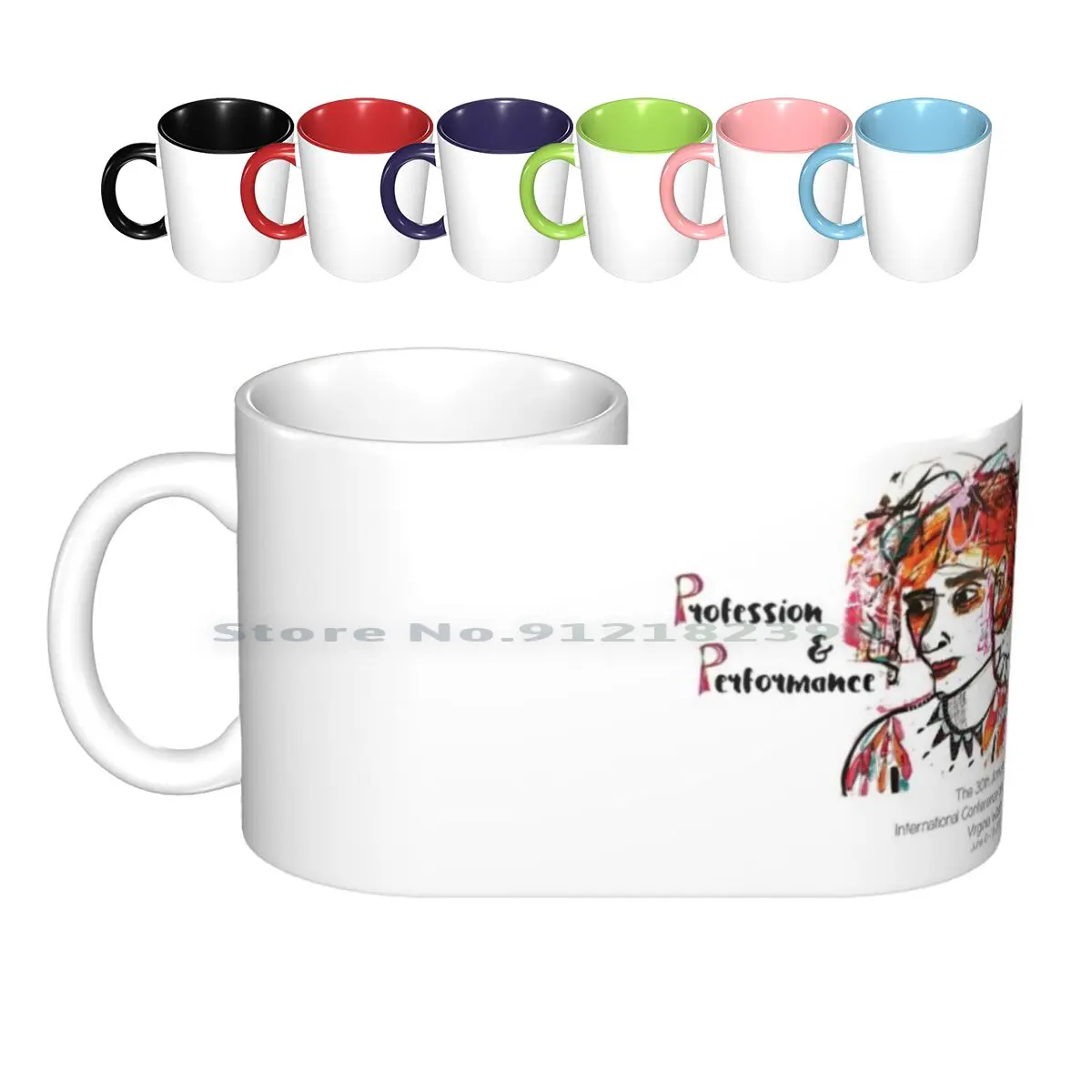 

Керамические кружки Clarissa с симпозиумом, кофейные чашки, кружка для молочного чая, Вирджиния Вульф, Woolf, для конференций, Мишель лансдейл, 30-й ...