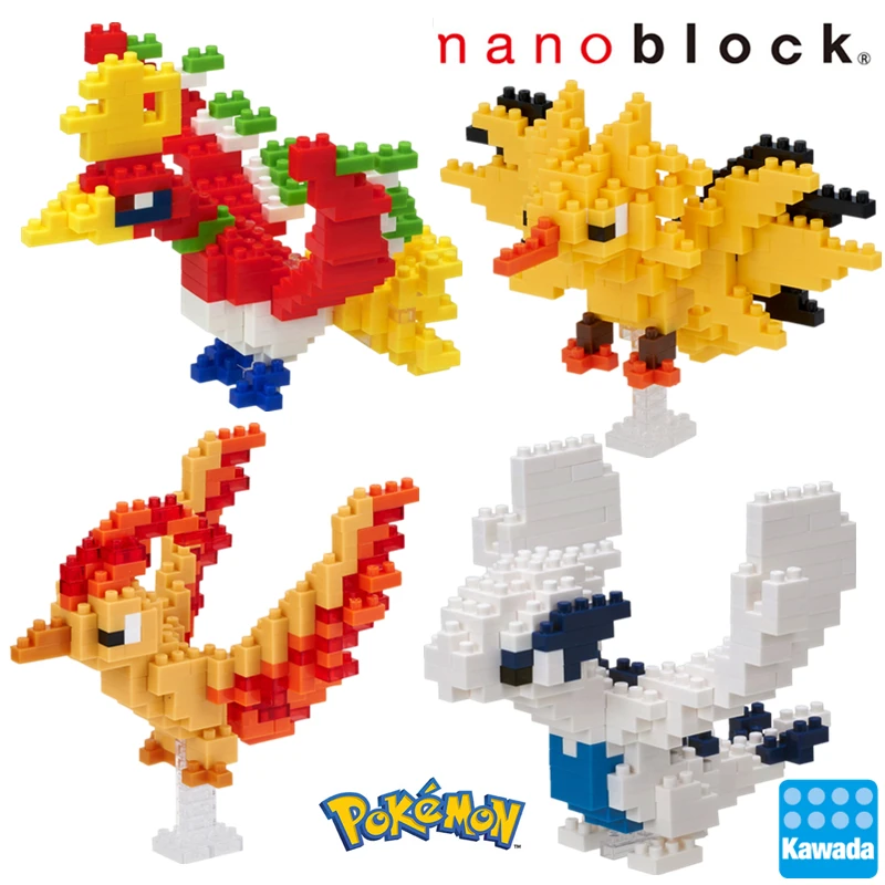 Nanoblock Покемон Пикачу аниме мультфильм 3D модель алмаз мини микро кавада