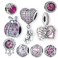 925 sterling silver bear balloon mom beads charm fit original pandora diy plata ley bracelets charm for women gift jewelry diy