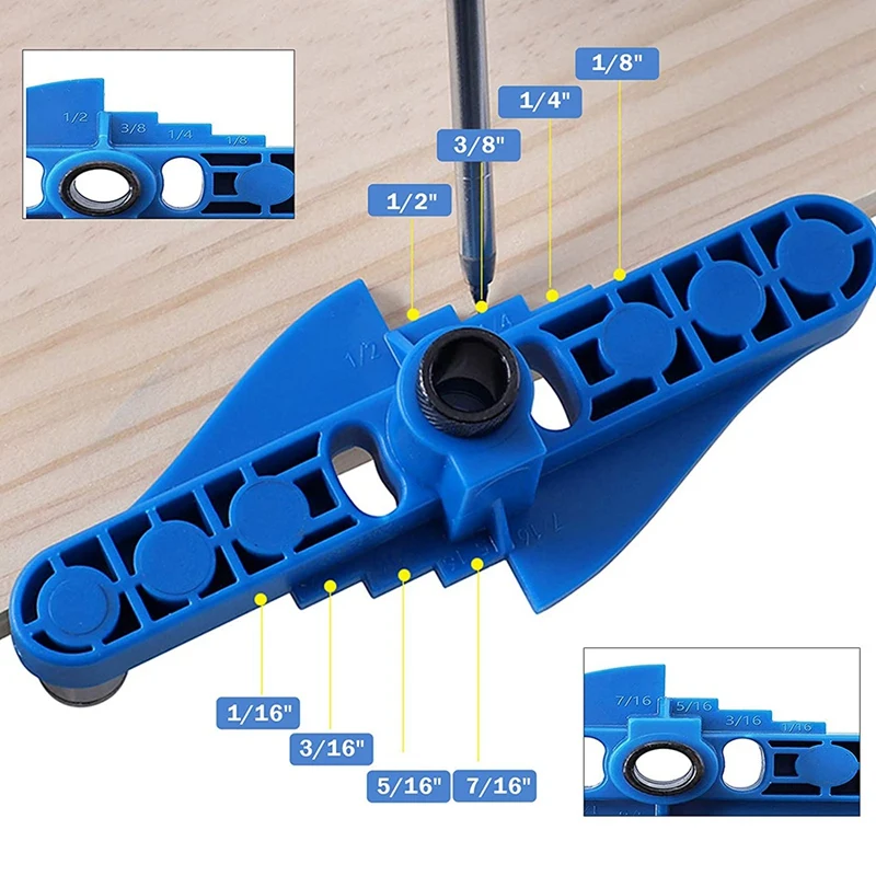 

72Pcs 2In1 Doweling Jig Kit Self Centering Drill Jig Straight Holes Punching Locator Woodworking Drill and Marking Tool
