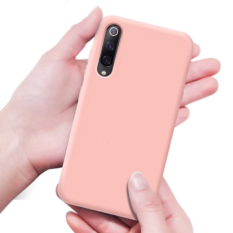 Smartphone Case For Xiaomi Redmi 7 Note Pro K20 Cases Liquid Silicone Candy Colorful Phone Mi 9t 9tPro 9se | Мобильные телефоны и