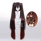 Женский длинный парик для косплея хьютао Genshin Impact, термостойкие синтетические волосы для костюма Ху Тао, карнавальные парики для вечеринки