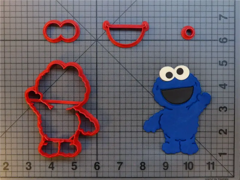 Улица Сезам детский Монстр Элмо Оскар тело большая птица 3D печать печенья набор