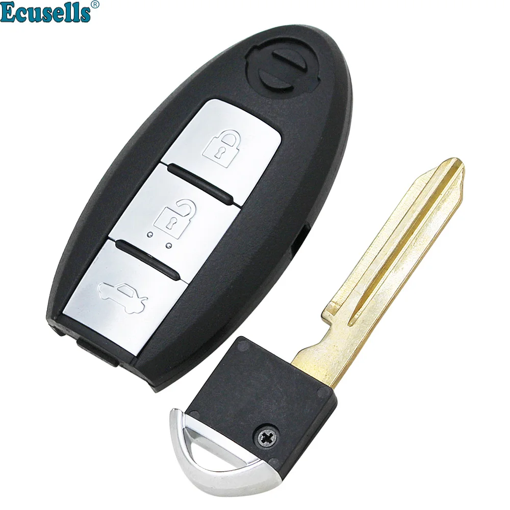 Умный чехол для дистанционного ключа с 3 кнопками без рисунка NISSAN X Trail рандомный