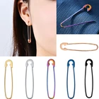 Женские серьги-гвоздики в готическом стиле, модные ювелирные украшения для пирсинга козелка уха, белые серьги-гвоздики