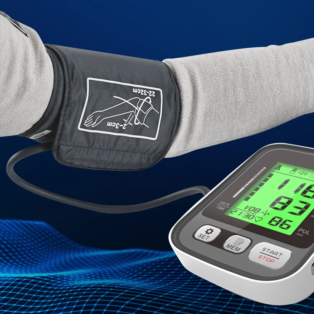 Тензиометр Automatische Pols Bloeddrukmeter цифровой Sphgmomanometer Hartslagmeter метр Bp крови Давление монитор Huishouden - изображение