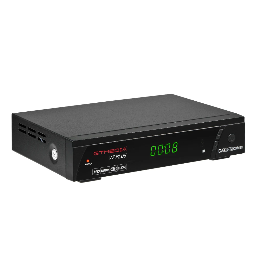 GTMEDIA V7 PLUS DVB-S2 и T2 комбо приемник Поддержка H.265 PowerVu Biss 1 год CCCams Newcamd Youtube обновление из Freesat V7 комбо