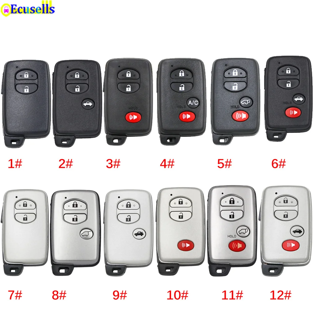 2/3/4 кнопочный умный дистанционный ключ чехол для Toyota Camry Avalon Corolla Prius RAV4 Highlander 4 runner