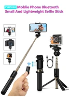 wireless portable integrated tripod selfie stick hidden phone brackets bluetooth self timer holder flexible tripode para movil