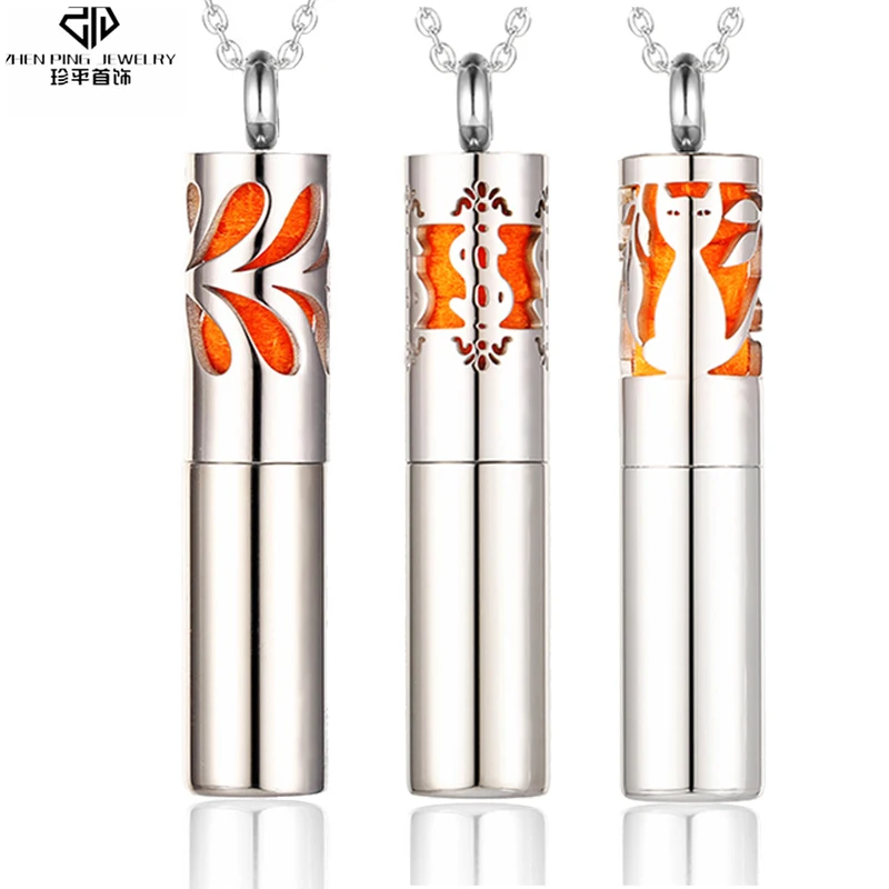 Цилиндрические бутылки для ароматерапии эфирное масло колье аромараспылитель