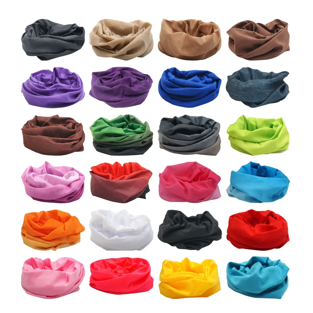 Однотонная велосипедная бандана 2021 защита для лица шарф хомут женская маска