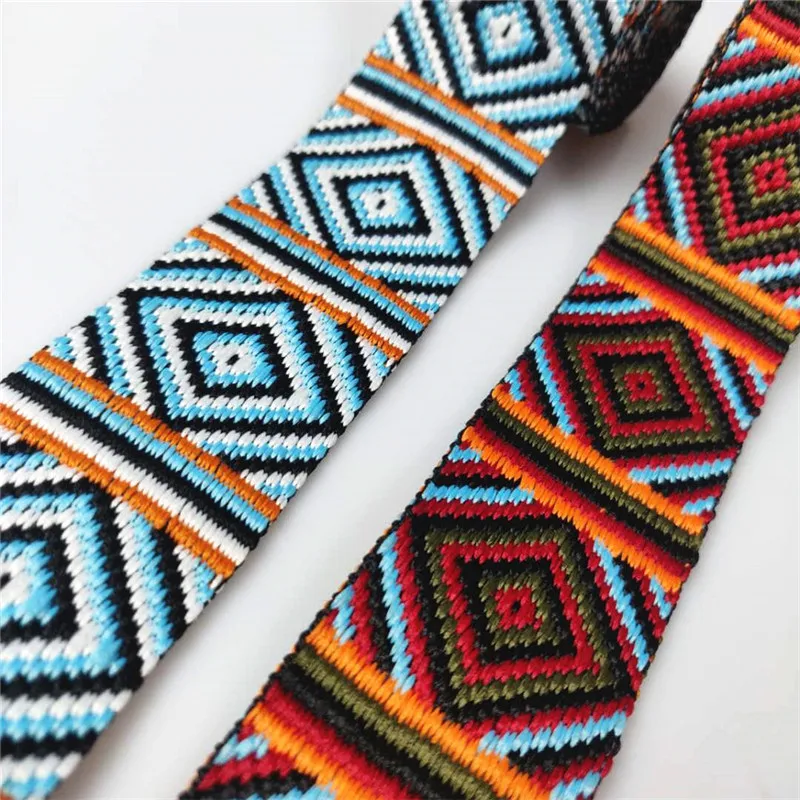 Лента из полиэстера с вышивкой шириной 4 см толстая швейная лента для одежды