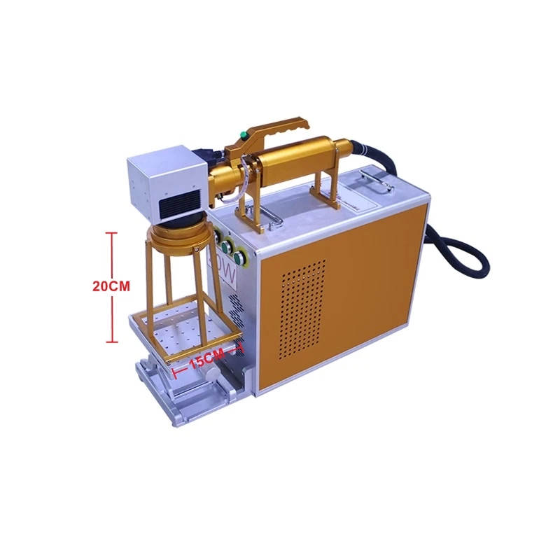Лидер продаж 2021 волоконно-лазерная маркировочная машина с ротационной 30 Вт