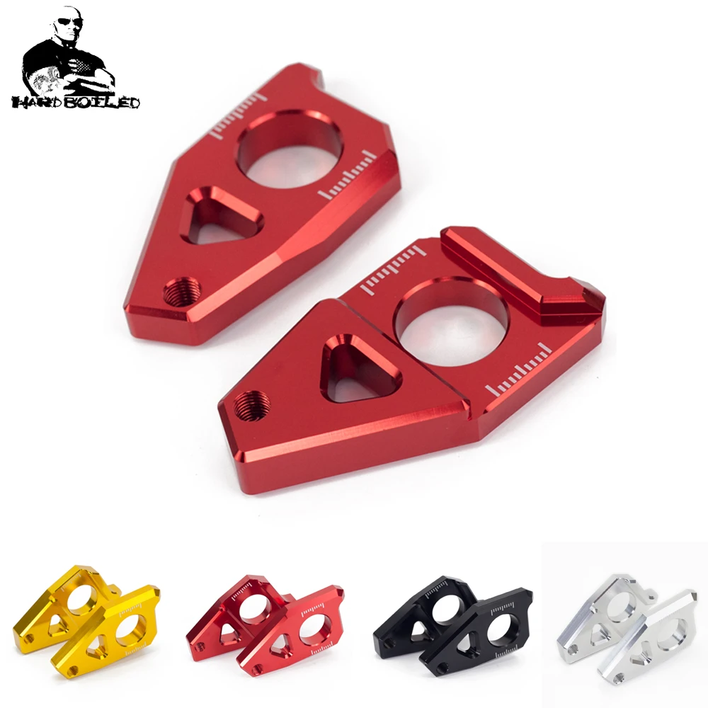 

For Yamaha Tmax 530 FZ8 2012-2015 FZ1 YZF R1 2006-2015 CNC Motorcycle CNC Rear Axle Spindle Chain Tensioner Adjuster Blockers