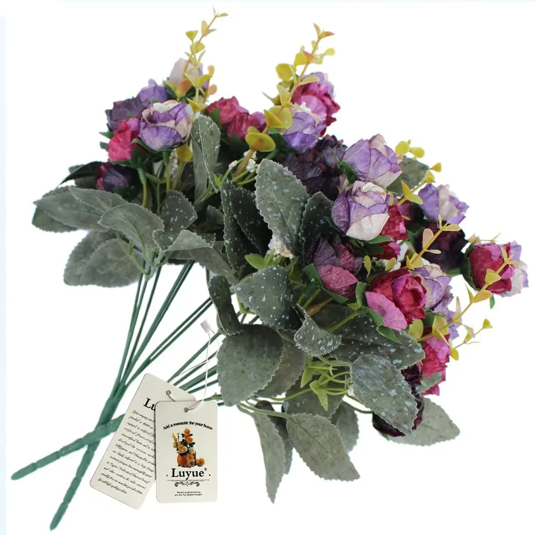 Искусственная Шелковая Роза Meldel 21 цветок с головками Декор для дома вечерние