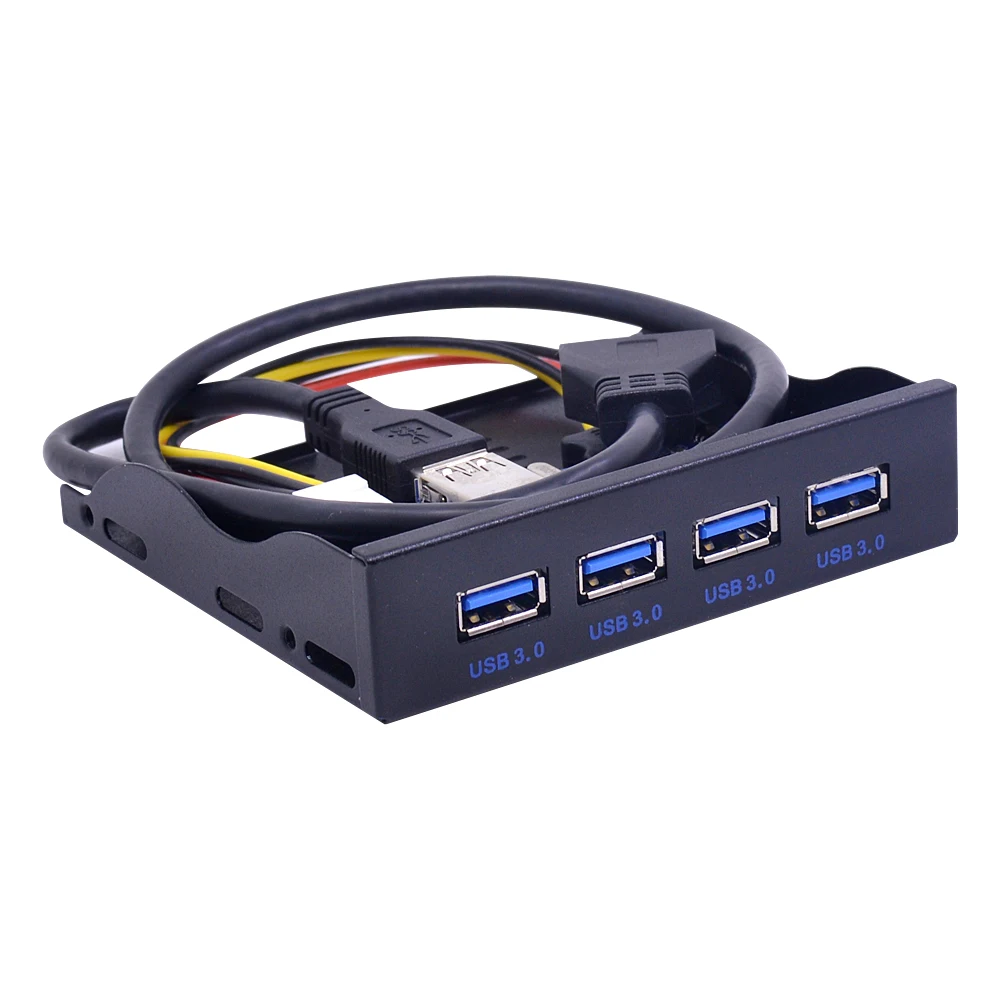 CHIPAL 19 + 1 20Pin 4 порта USB 3 0 Передняя панель комбинированный кронштейн USB3.0 хаб адаптер