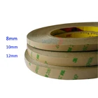 Двухсторонняя лента 8 мм 10 мм 12 мм 50 мрулон 3 м клейкая лента для светодиодной ленты 3528 5050 ws2811 ws2812