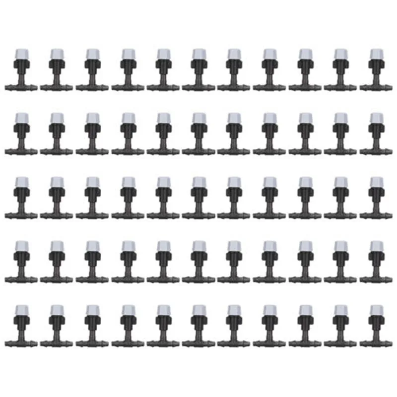 

Set Micro flow drip head Water-Saving Hose 1/4\\\" 1/4 Applicators Garden Greenhouse Irrigation Adjustable Useful