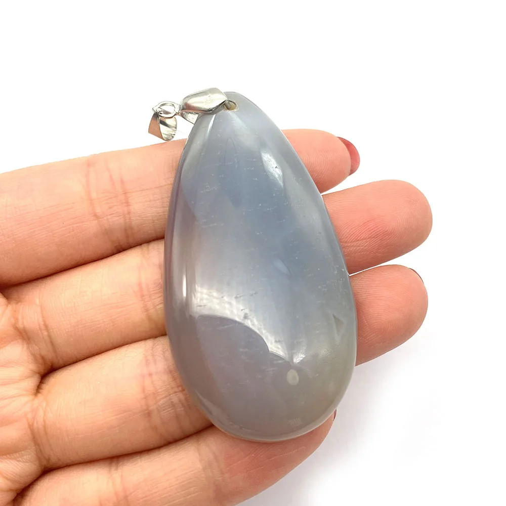 1pcs Agate Pendant DIY Women Necklace Delicate Jewelry Accessories Trendy Jwellery Water Drop Shape Colorful Natural Stone Charm |
