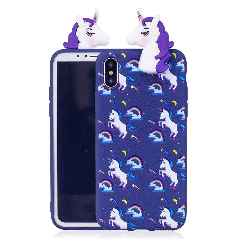 LAPOPNUT for Samsung Galaxy S20 Ultra S10 S10e Note 8 S9 Plus S8 S7 Edge 3D Cartoon Soft TPU Back Cover Non-Slip Shockproof Case |
