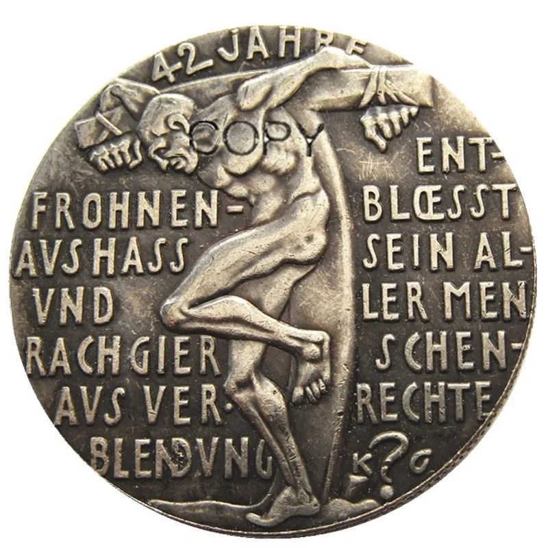 Копия монет из 100% меди или Посеребренного Парижа Германия 1927 coin coins coin copycopper plated | Отзывы и видеообзор