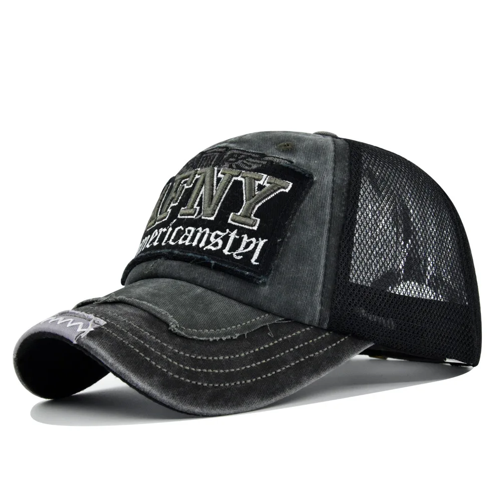 

Embroidered Baseball Cap Patch Three-dimensional Embroidered Peaked Cap Mesh Cap Personalized Embroidery Curved Brim Sunhat