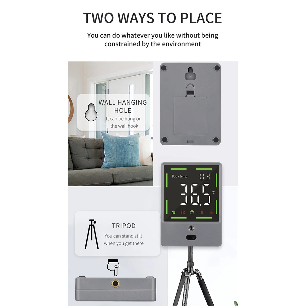 Настенный инфракрасный мини термометр Бесконтактный комнатный настенный для