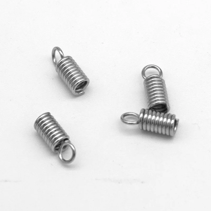 2/3/4 мм из нержавеющей стали Пружинные колпачки шнуры обжимные ювелирные изделия