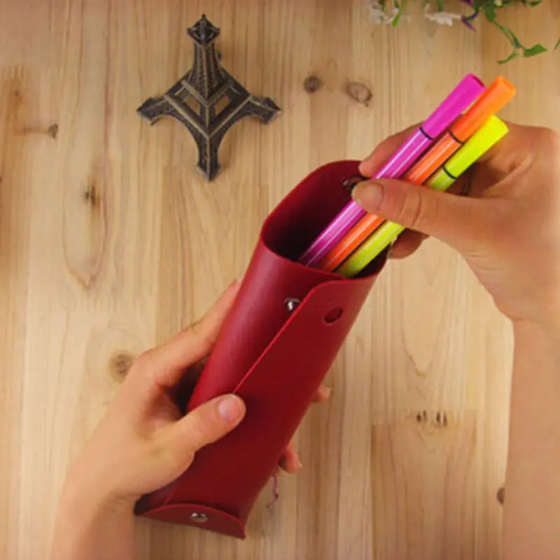 4 цвета Женский пенал для девушек школьные канцелярские принадлежности