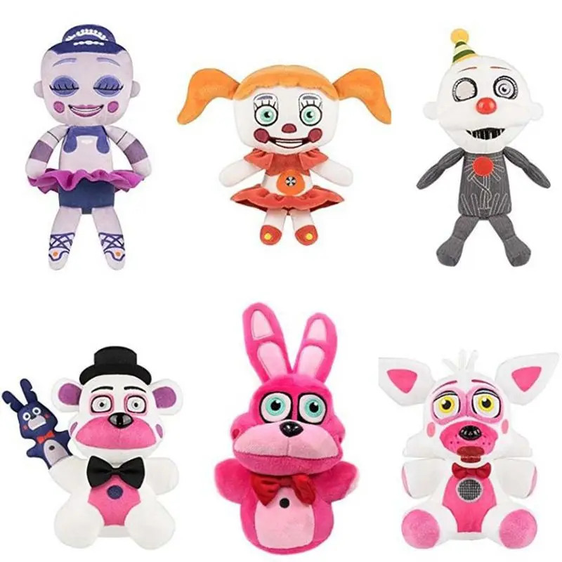 18 25 см FNAF Five Nights at Freddy's Night медведь Фредди Бонни кролик Фокси Чика баллора