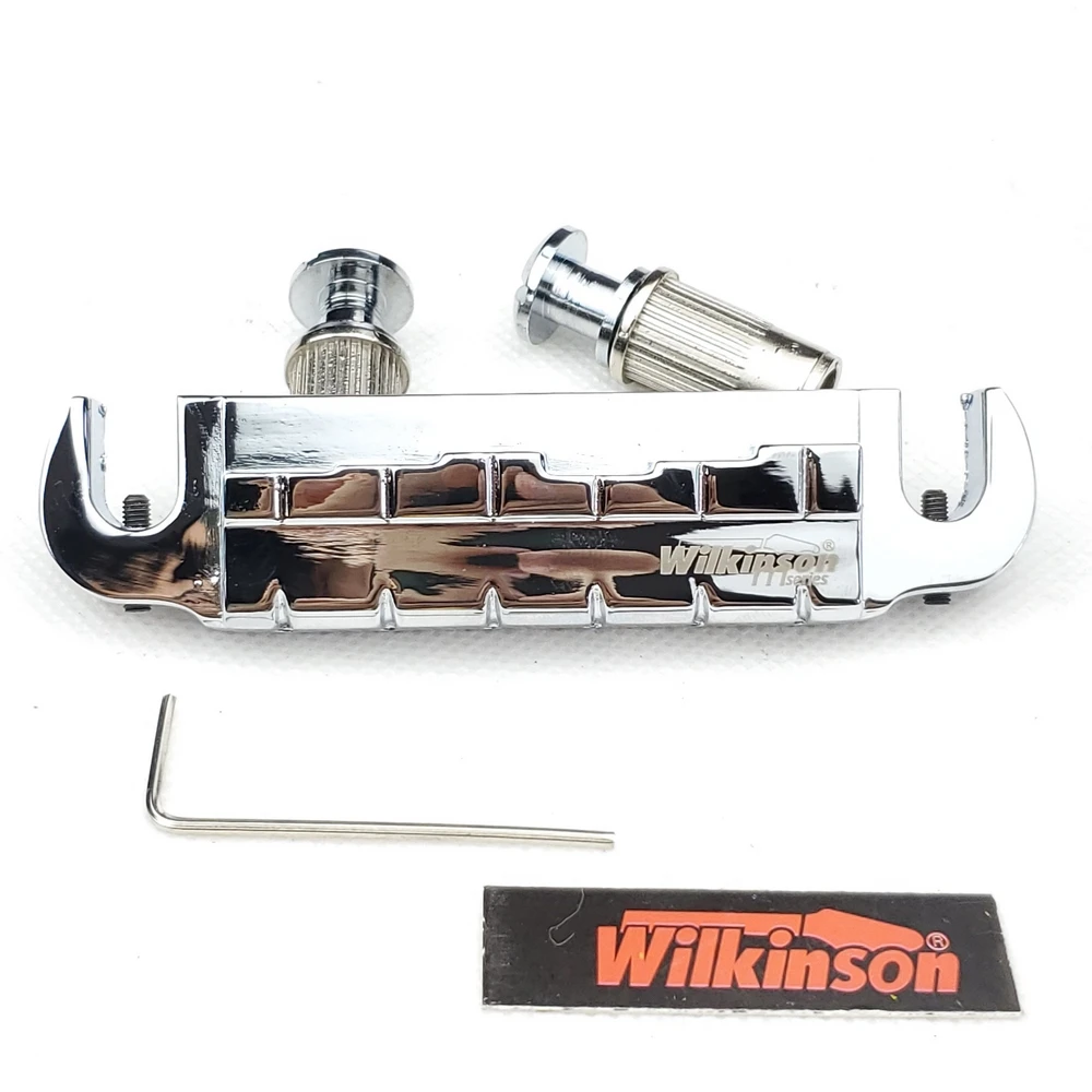 wilkinson einstellbare umlaufende lp elektrische gitarre brücke saitenhalter chrom silber wogt2 free global shipping