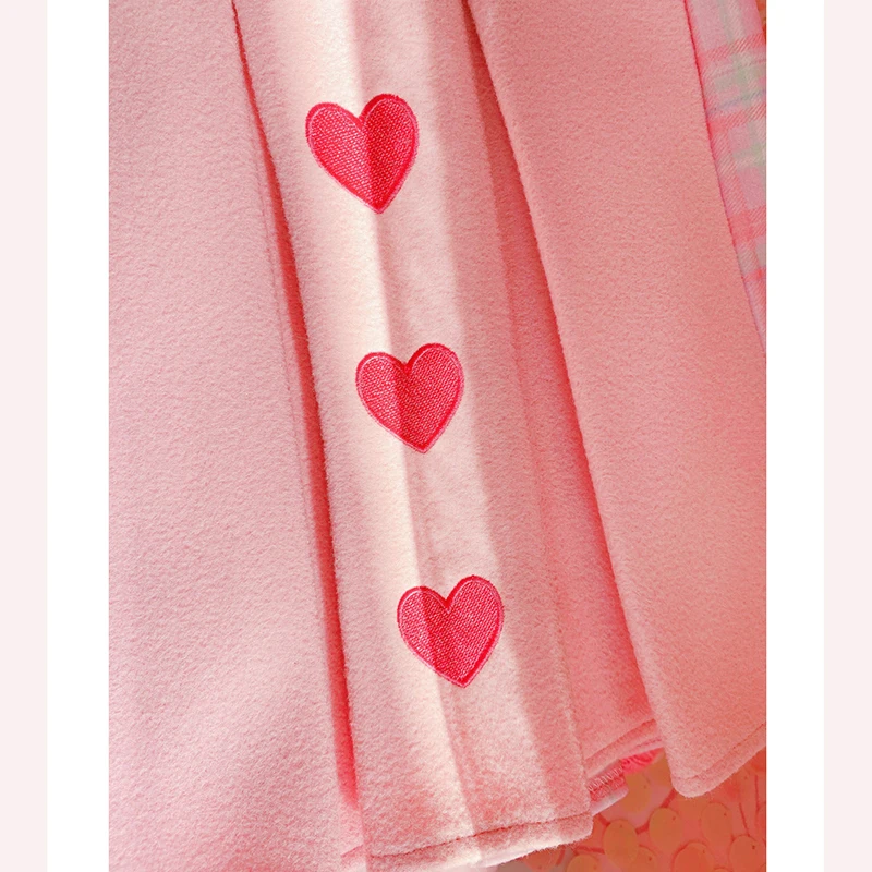 Новые Сексуальные женские юбки с завышенной талией милые розовые трапециевидные