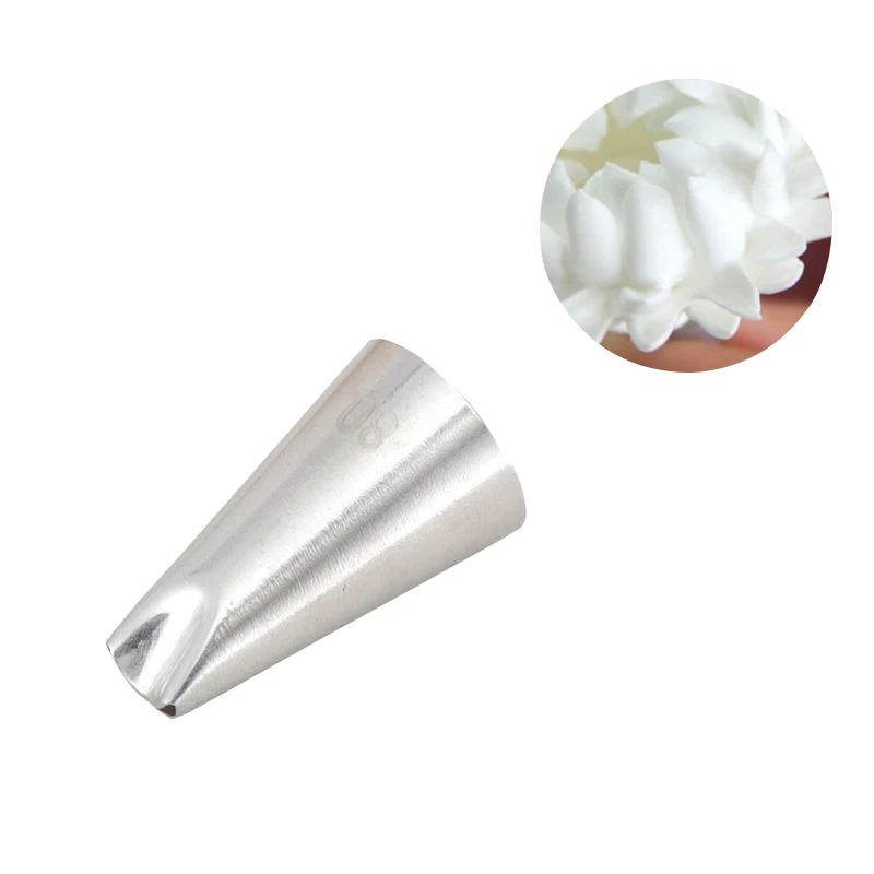 #80 наконечники для обледенения лепестков из нержавеющей стали кремовая насадка