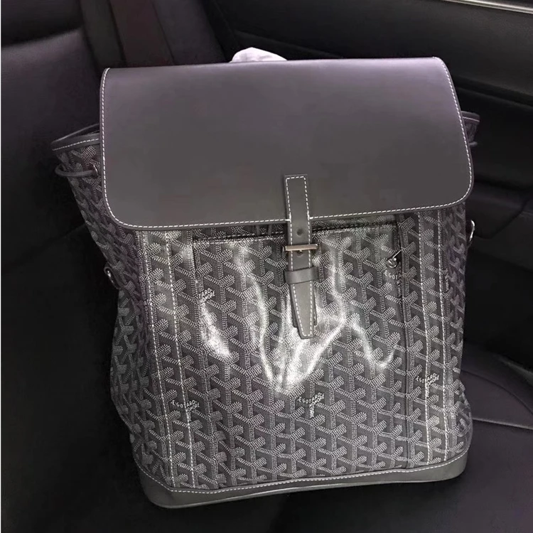 

2021 New Backpack Dog Tooth Bag Lightweight Simple and Fashionable Design Large-capacity Travel School Bag with Cover