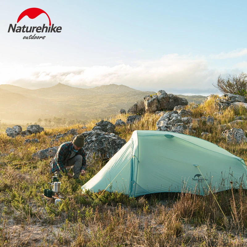 Naturehike Новый Кемпинг-2 сверхлегкий открытый тент 20D водонепроницаемый PU3000 + цвет Ase