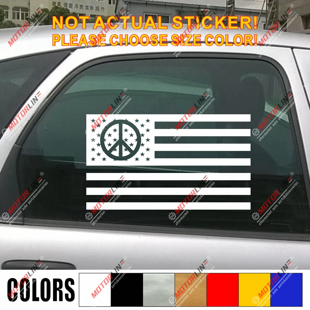 

Флаг США, американский мир, наклейка, № bkgrd, выберите размер